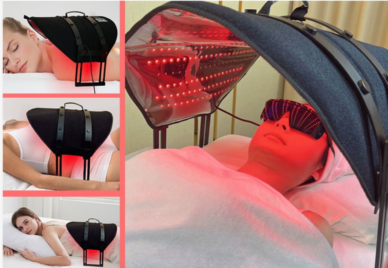 Our 8D Red Light Therapy System combines 635 nm Red Light with 940 nm Near-Infrared Light to deliver a comfortable, non-invasive treatment for both the face and body.